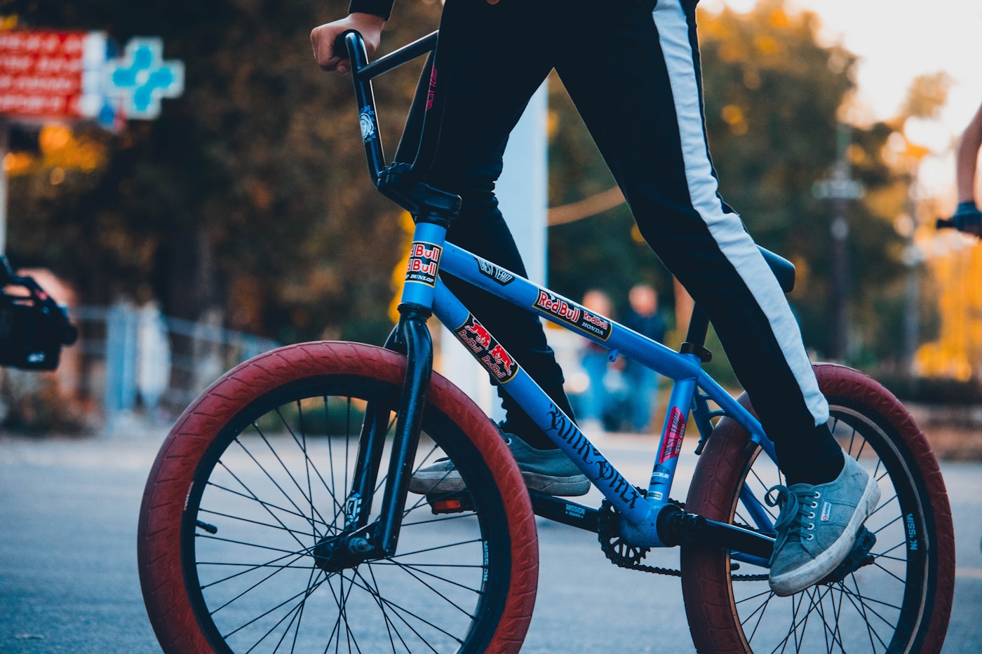 Bicicleta BMX en movimiento